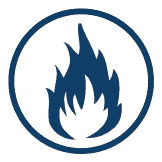 De vlamdovende wandasbak brandveilig zorgt er voor dat er geen brandontwikkeling kan ontstaan.